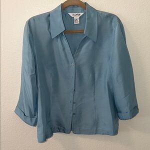 Allison Taylor Light Blue Button Down Shirt
